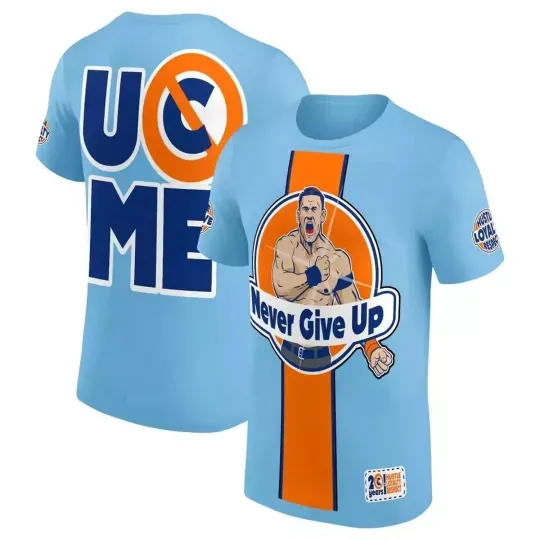 Jo Cen U Can_t See Me Never Give Up Blue T-Shirt 3D