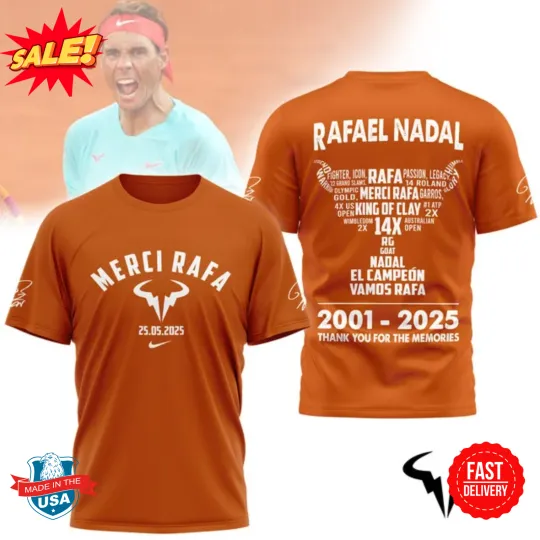 Discover Rafaell Nadal Premium 3D T-Shirt S-5XL