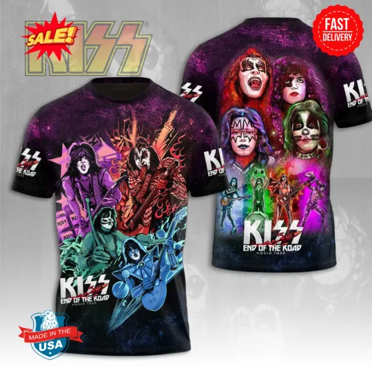 Discover Kidd Band Rock and Roll 3D T-Shirt