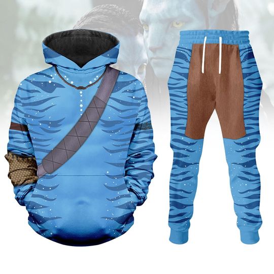 Discover Avatar 3 Costume Hoodie Jogger, Jake Sully Cosplay Costume Outfit