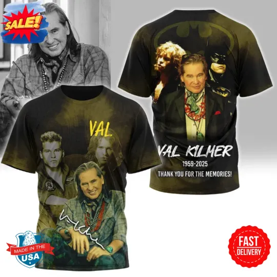 Discover Val Kilmer Tribute 3D T-Shirt