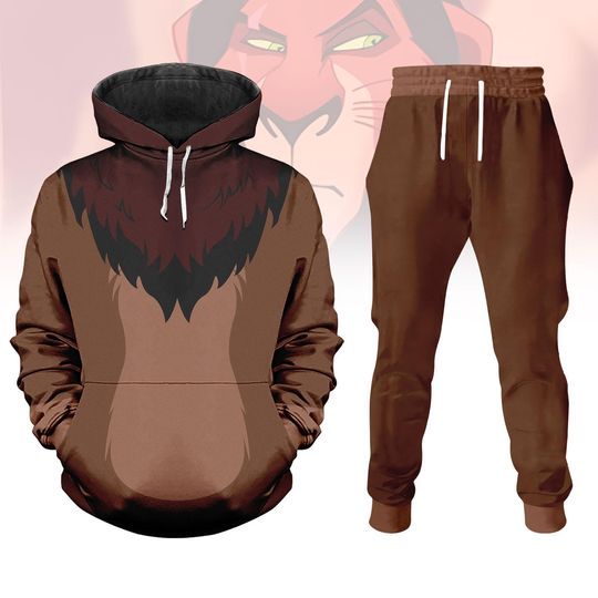 Discover Scar The Lion King 3D Hoodie Jogger, Disney Villain Halloween Costume
