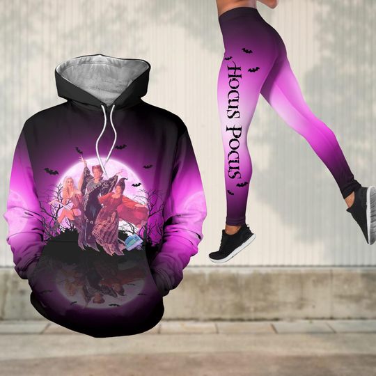 Hocus Pocus Hoodie Legging, Sanderson Sisters Halloween Outfit
