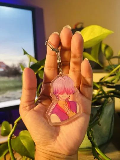Discover KPop Demon Hunter Saja Boys Mystery Custom Acrylic Keychain Anime