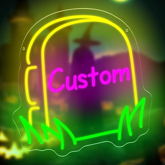 Discover Customized Halloween Neon Sign, Personalized Gift, Halloween Sign, Wall Decor, Fireplace Decor, Halloween Gift for Family, Spooky Gift