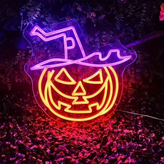 Discover Pumpkin Led Sign, Pumpkin Led Sign, Wall Decor, Halloween Neon Sign, Custom Neon Sign, Halloween Led Sign, Halloween Decor Gift For Him
