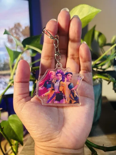 Discover KPop Demon Hunter HUNTR/X 2 Custom Acrylic Keychain