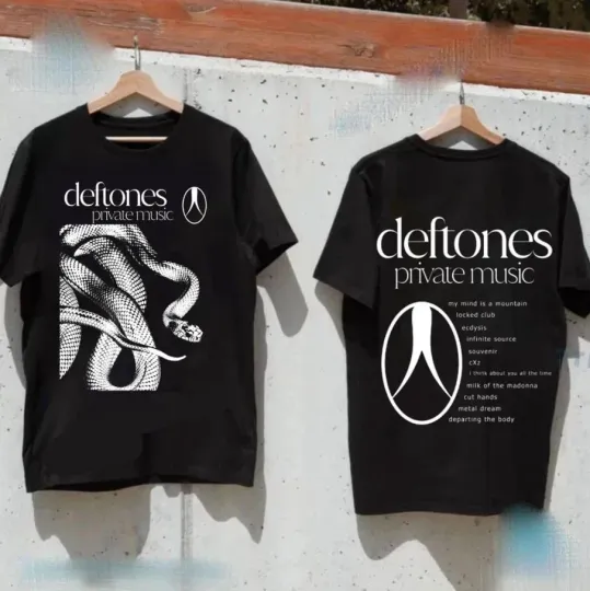 Discover Deftone Private Music Tour 2025 Short Sleeve T-Shirt
