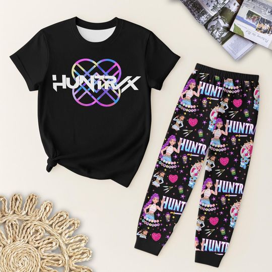 Discover Kpop Movie T-Shirt and Pants Pajama Set for Girls