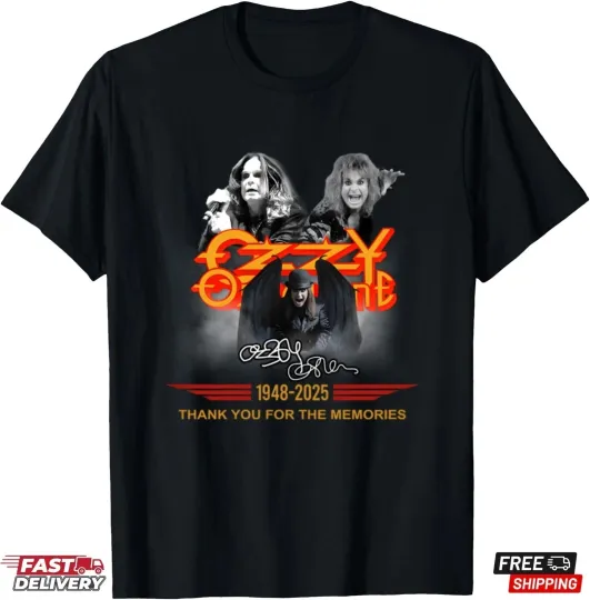Discover Ozzy Osbourne Thank You T-Shirt, V11 Memories 1948-2025 Shirt