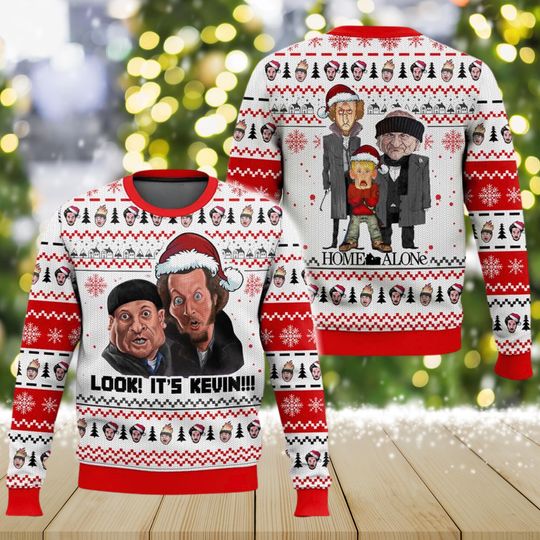 Discover McCallister Home Security Ugly Christmas Sweater, Funny Holiday Movie Jumper