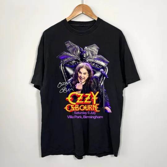 Ozzy Osbourne Back To The Beginning Villa Park  T Shirt Black