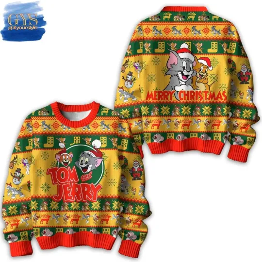 Discover Tom And Jerry Merry Christmas Limited Edition Ugly Sweater