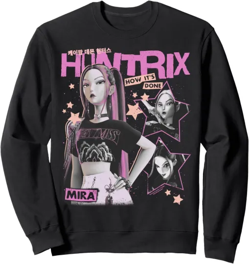 Discover K-Pop Demon Mira Hunters Retro Unisex Crewneck Sweatshirt
