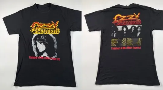 Discover New Vintage 1992 Ozzy Osbourne tour Gift For Fans Unisex S-5XL Shirt
