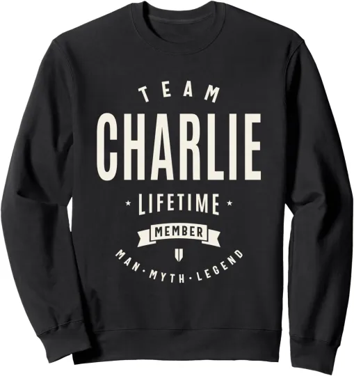 Discover Team Charlie Lifetime Member Tribute Crewneck Sweatshirt