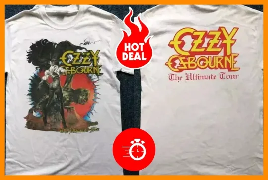 Ozzy Osbourne 1986 Ultimate Sin Tour White T-Shirt