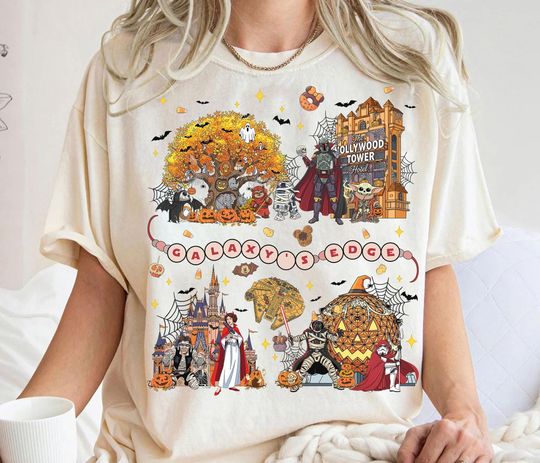 Star Wars Galaxy's Edge Halloween Trip shirt, Darth Vader, Stormtrooper Marvel Thanksgiving Autumn Fall Pumpkin Season Tis The Season Tee