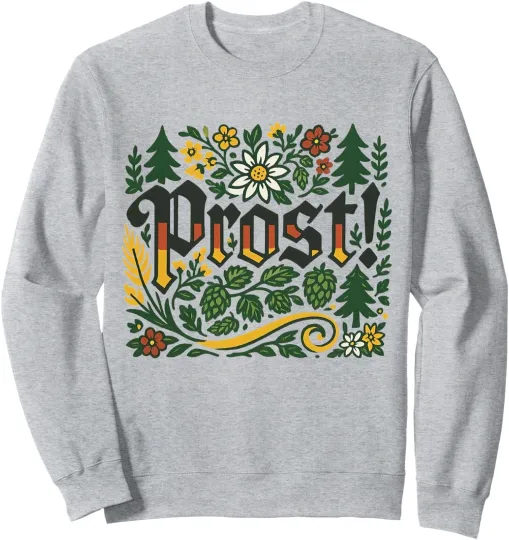 Discover Oktoberfest Drinking Vintage German Prost Unisex Crewneck Sweatshirt