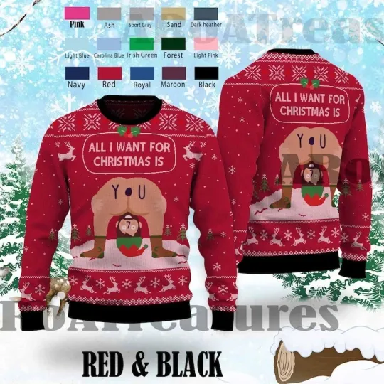 Discover All I Want For Christmas Is You Ugly Sweater, Ugly Christmas Sweater Gift