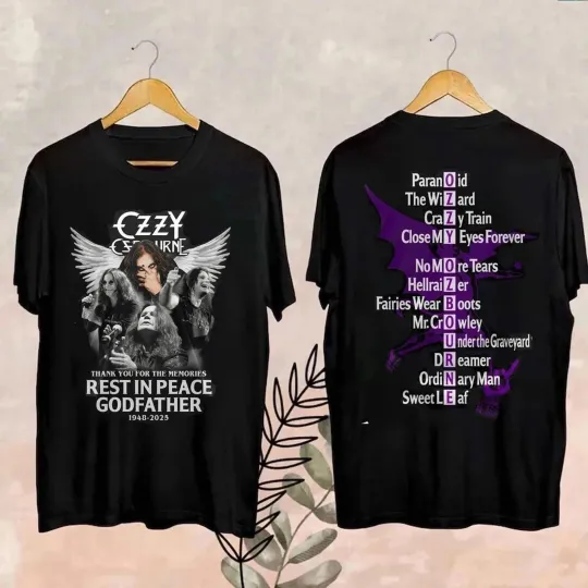 Discover NEW! Ozzy Osbourne 1948-2025 Thank You Signature T-Shirt