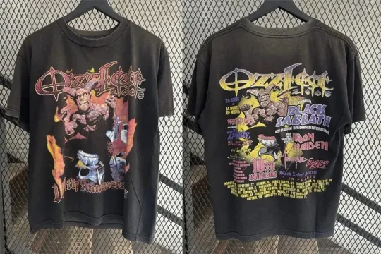 Discover Vintage 2005 Ozzfest Ozzy Osbourne Tour 2 Side Black Unisex Shirt