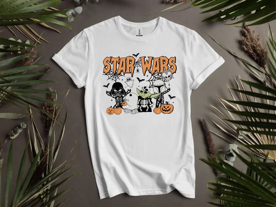 Discover Halloween Star Wars Cute Characters Custom T-Shirts for Men, Women, and Kids - Sizes S to 5XL | Ladies' T-Shirts Available K911