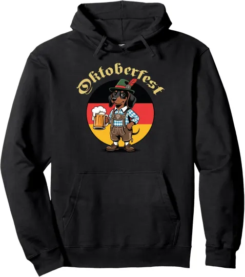 Discover Oktoberfest Dachshund Sausage Dog German Beer Hoodie Unisex Hoodie