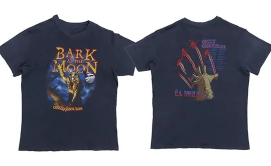 Discover New 1984 Ozzy Osbourne Bark At The Moon Tour Graphic Unisex  Shirt