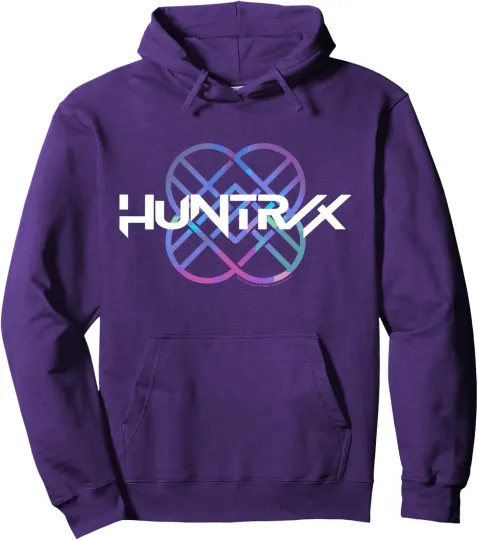Discover Huntr/x Gradient Color Band Logo Unisex Hoodie