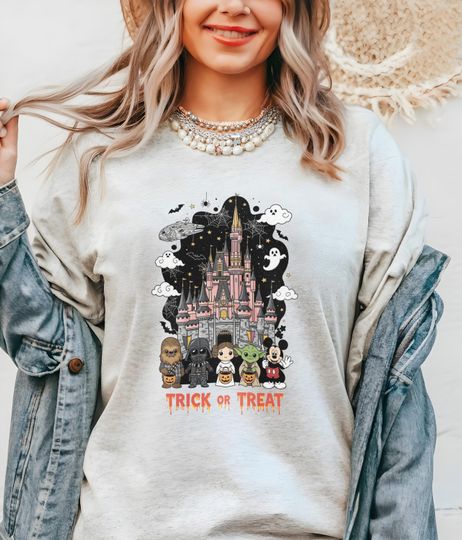 Discover Halloween T-Shirt, Star Wars T-Shirt, Disney T-Shirt, Trick or Treat Shirt, Cartoon Character Shirt, Spooky T-Shirt