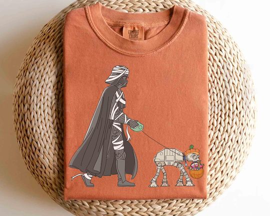 Star Wars Darth Vader AT-AT Walker Halloween Shirt, Make Halloween Great Again Tee, Galaxy's Edge Trip, Halloween Family Gift