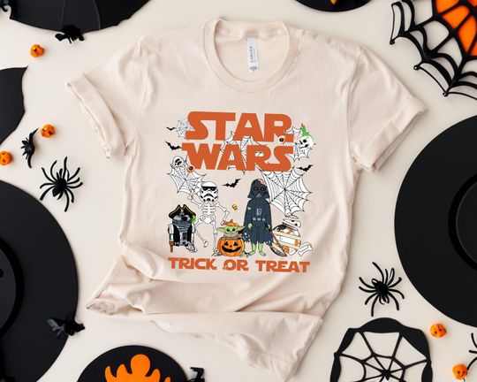 Discover Trick or Treat Star Wars Halloween Shirt, Disney Skeleton Halloween Shirt, Disney Star Wars Shirt, Trick Or Treat, Halloween Shirt,