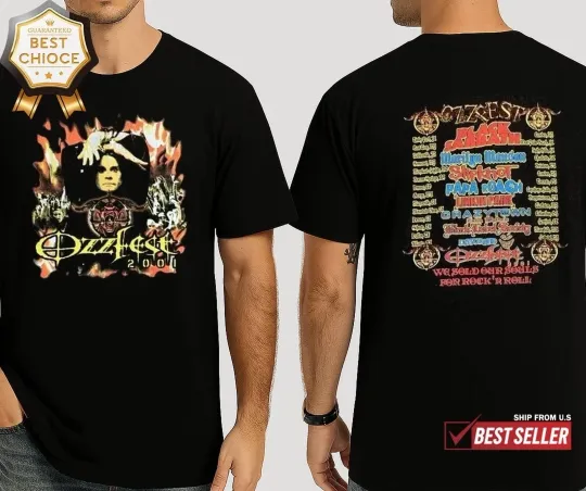 Ozzy Osbourne Ozzfest 2001 T-Shirt, Gift for Fan