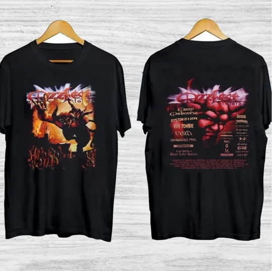 2002 Ozzy Osbourne Ozzfest Tour T-Shirt, Gift for Fan