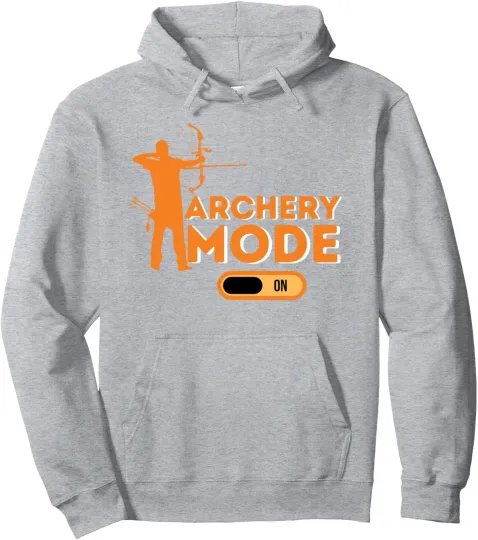Discover Archery Mode ON Unisex Hoodie with Bow and Arrow Graphic