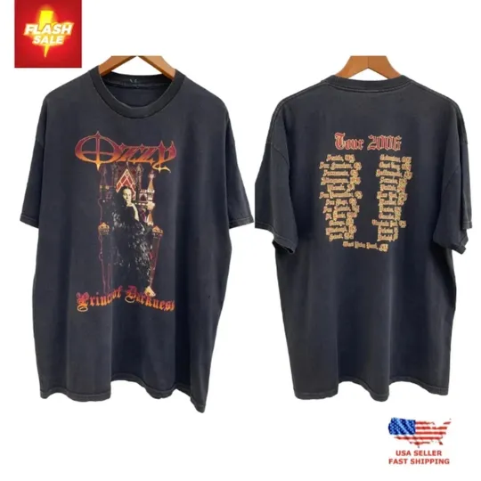 Discover New Apparel Vintage 2006 Ozzy Osbourne Prince of Darkness Tour T-Shirt, Gift for Fan