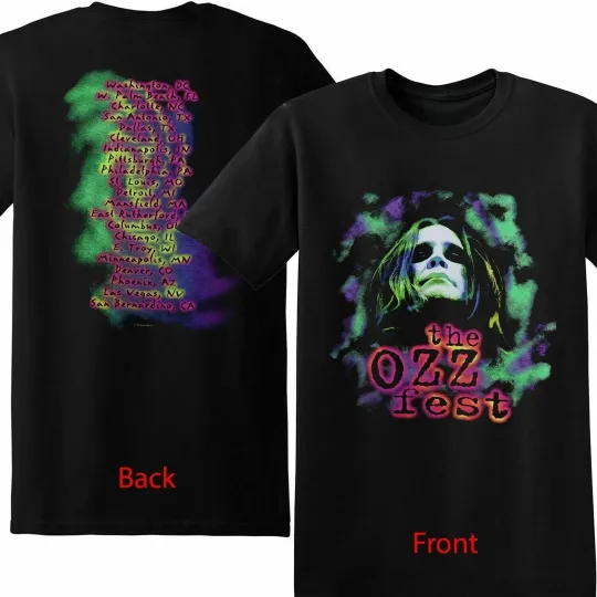 Vintage The Ozzfest 96-97 Ozzy Osbourne T- Shirt, Gift for Fan