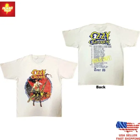 Ozzy Osbourne The Ultimate Sin Tour 1986 T-Shirt, Vintage Rock Concert Tee 12