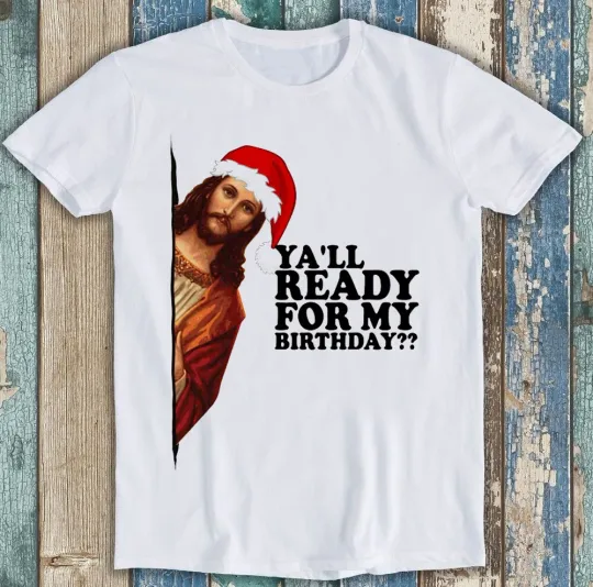 Discover Jesus Happy Bday Christmas T-Shirt for Men and Women