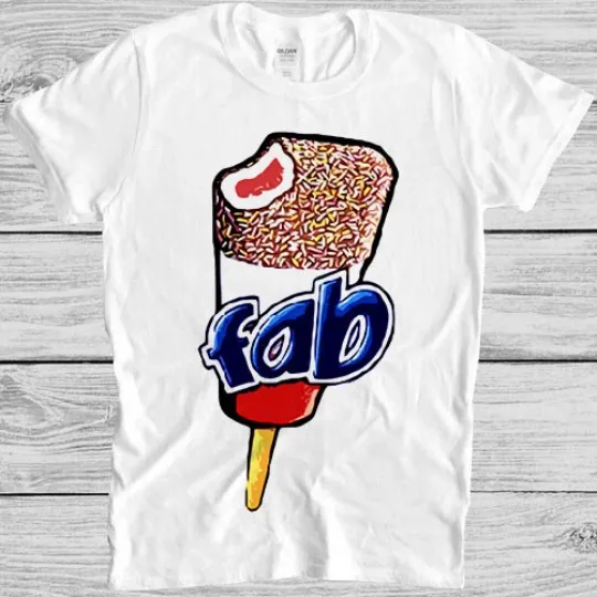 Discover Fab Ice Cream T-Shirt Lolly Wood Summer Gift Top