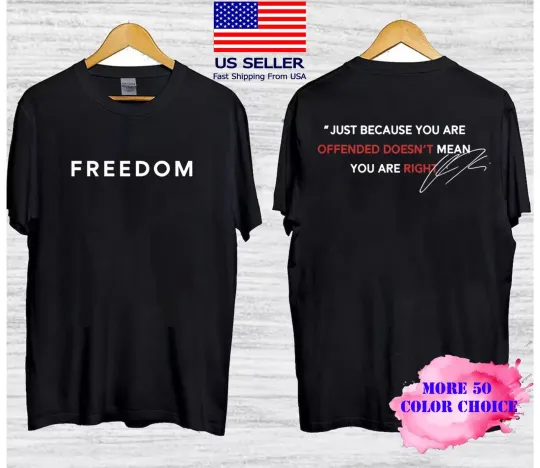 Discover Justice for Charlie Kirk T-Shirt, Charlie Quotes Double Sided T-Shirt