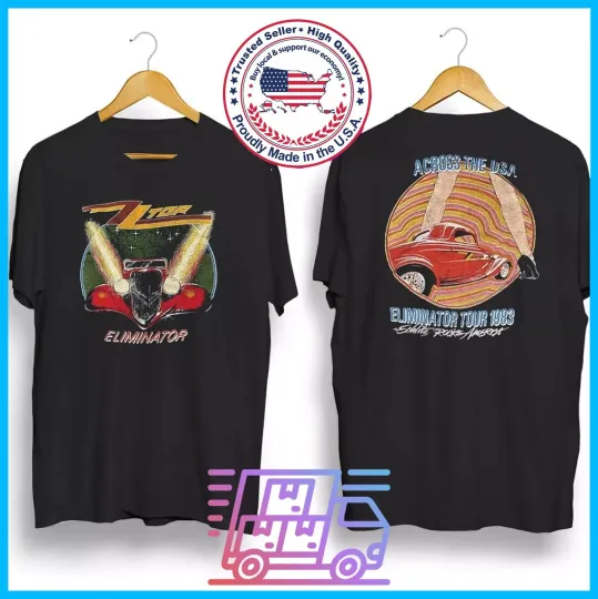 Discover 1983 ZZ Top Eliminator Tour Vintage T-Shirt