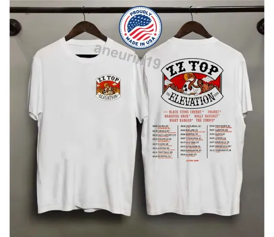 Discover ZZ Top Fall 2025 Tour Double Sided T-Shirt
