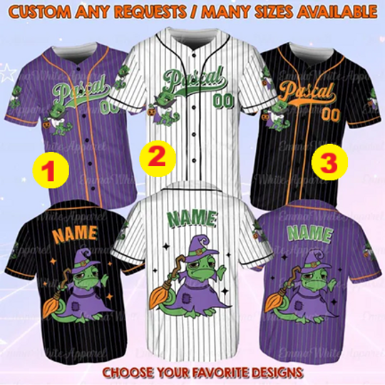 Disney Halloween Pascal Villains Costume Jersey, Disney Pascal Tangled Halloween Jersey, Disney Villains Maleficent Halloween 2025 Shirt