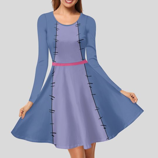 Eeyore Dress Winnie the Pooh womens long sleeve midi dress Disney cosplay Halloween costume run Disney bounding