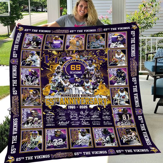 Minnesota Vikings Quilt Blanket
