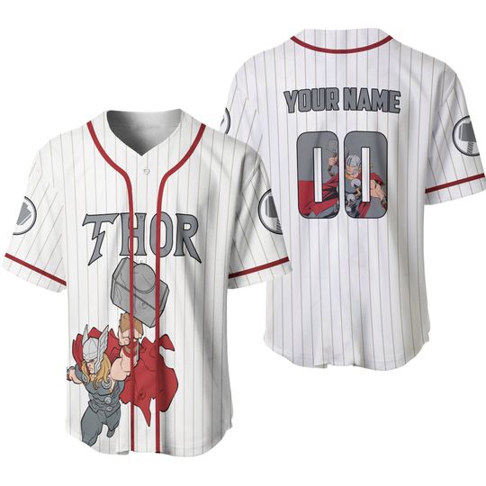 Personalized Thor Superhero Know Your Place Brother Baseball Jersey Shirt