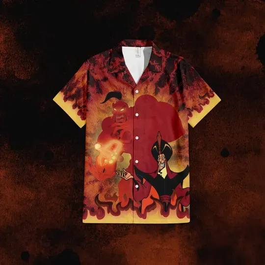 Discover Jafar Disney Villain Hawaiian Shirt, Disney Villains Button Up Shirt, Jafar Disney Aladdin Shirt, Disney Trip Shirt Gifts