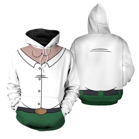 Peter Griffin Hoodie Jogger, Family Guy Costume Outfit, Cartoon Cosplay Tracksuit, 3D Peter Suit, Funny Halloween Costume, Halloween Gi